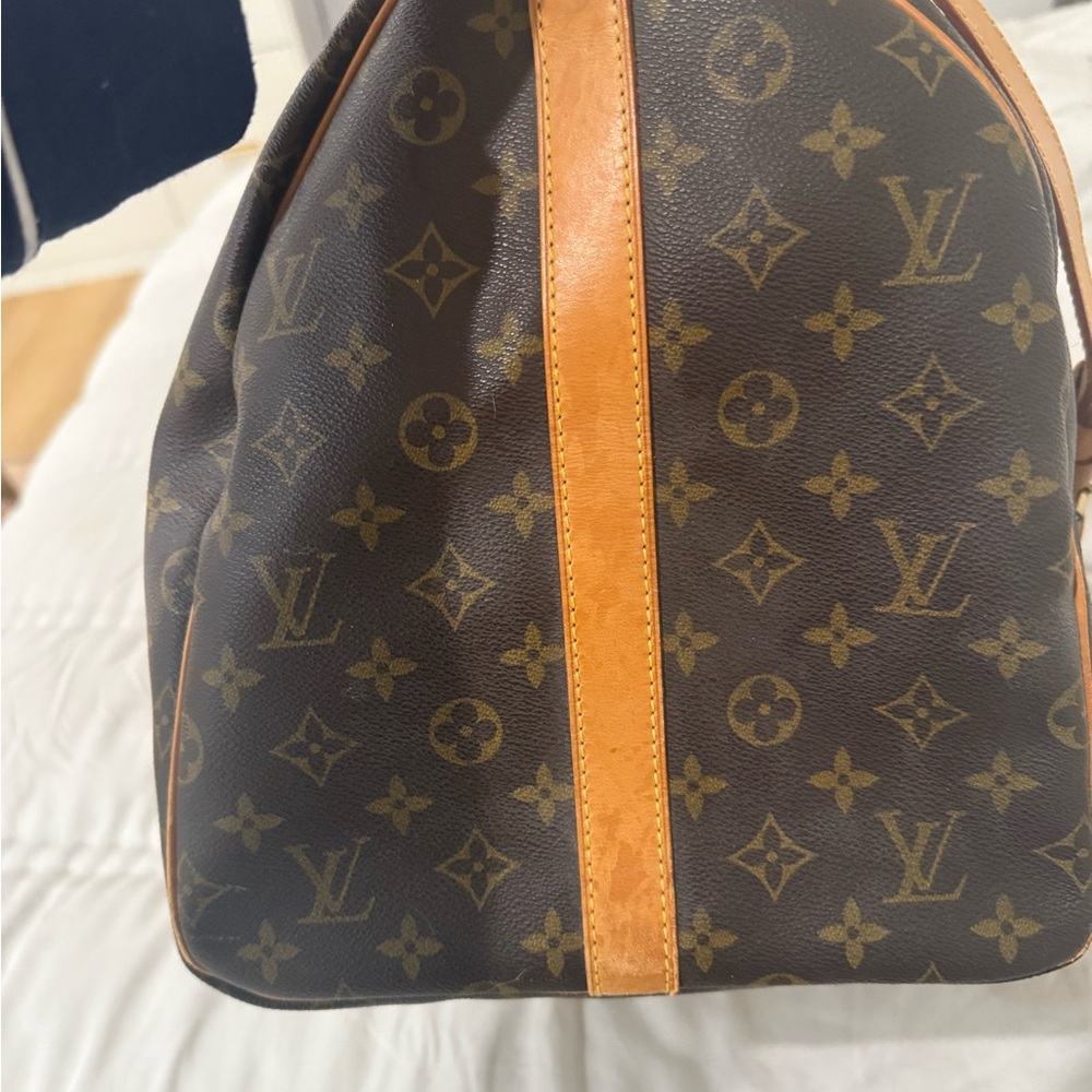 Luxury Brown Monogram Travel Bag - Picture 3 of 6